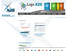 Tablet Screenshot of loja.x25.com.br